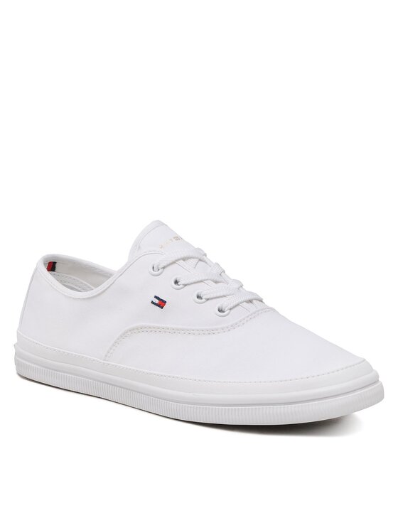 Tommy Hilfiger Tennis Essential Kesha Lace Sneaker FW0FW06955 Blanc Modivo