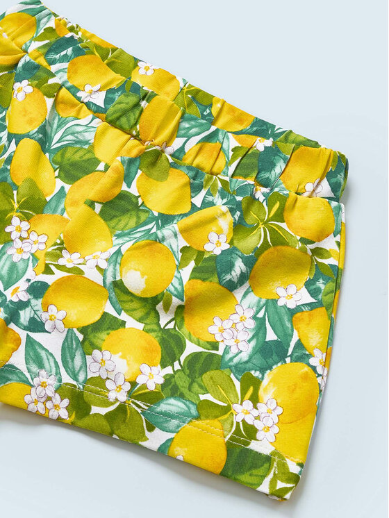 Mayoral Mayoral Compleu top și pantaloni scurți din material textil 1277 Colorat Regular Fit