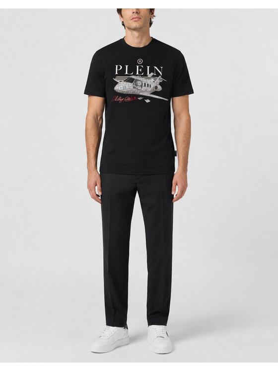PHILIPP PLEIN PHILIPP PLEIN T-Shirt 31108 Czarny Regular Fit