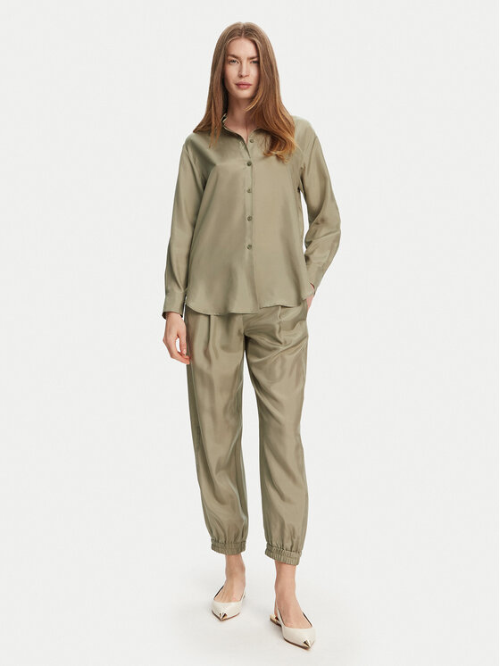 Marella Marella Koszula Alec 2513111015 Zielony Regular Fit
