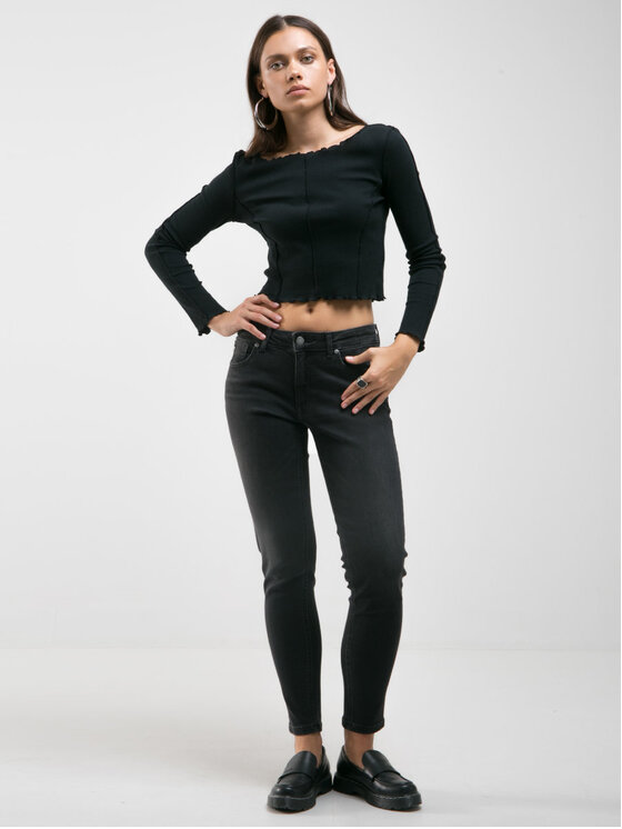 BIG STAR BIG STAR Jeansy MAGGIE_992_190 Czarny Tapered Fit