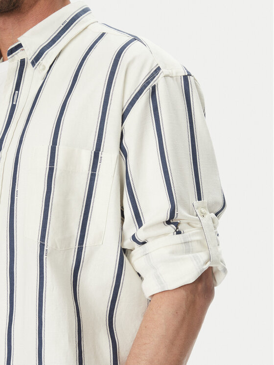 BOSS BOSS Hemd Lambey_2 50538296 Écru Relaxed Fit