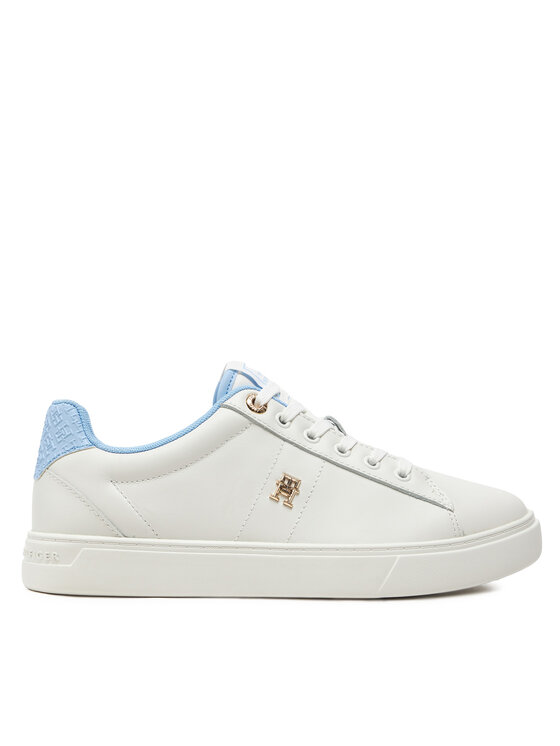 Tommy Hilfiger Snīkeri Elevated Essent Sneaker Monogram FW0FW07999 Écru