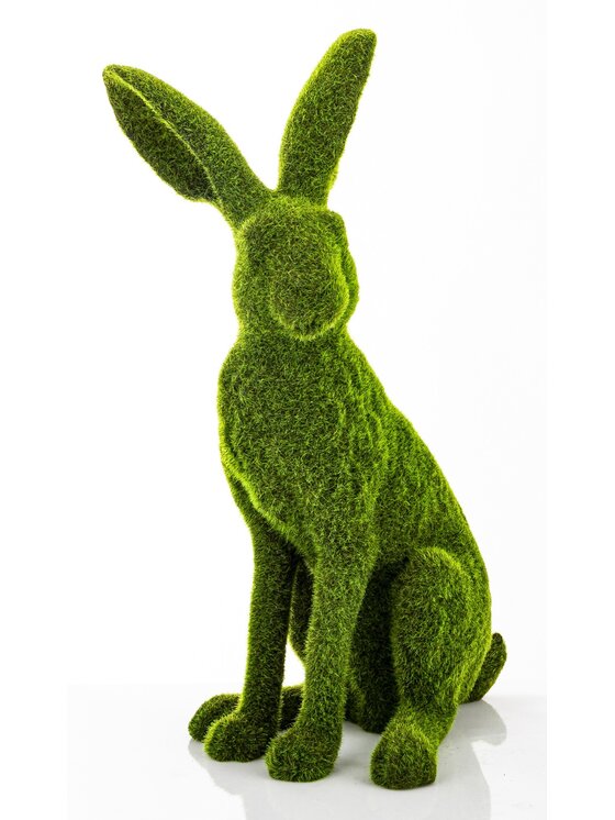 MIAhome MIAhome Figurka siedzący zając Verde Zielony