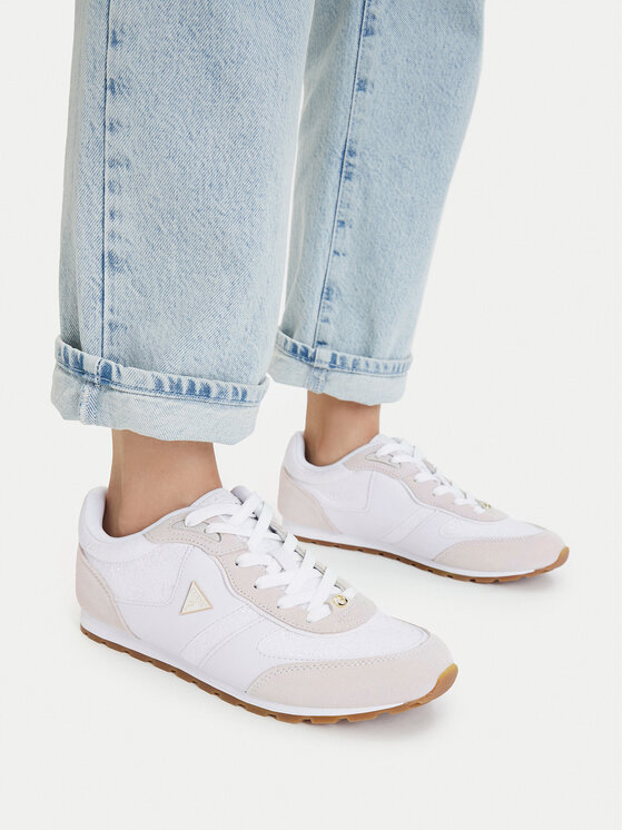 Guess Сникърси FLTTYR SUE12 Бял