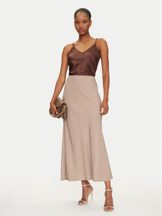 ONLY ONLY Maxi suknja Chigo 15338282 Bež Regular Fit