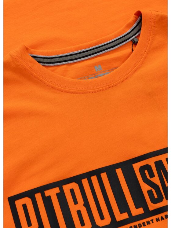 PITBULL PITBULL T-Shirt Koszulka męska EIGHTY NINE DOG M Pomarańczowy Regular Fit