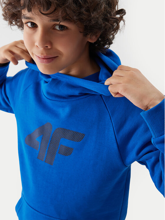 4F 4F Bluză 4FJWSS24TSWSM0925 Albastru Regular Fit