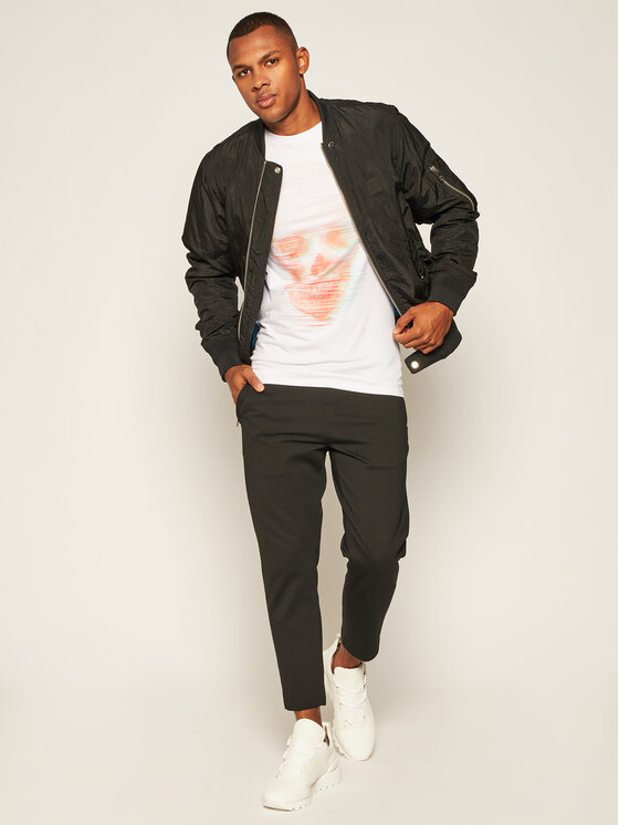Rage Age Rage Age Тишърт Holoskull 1 Бял Slim Fit