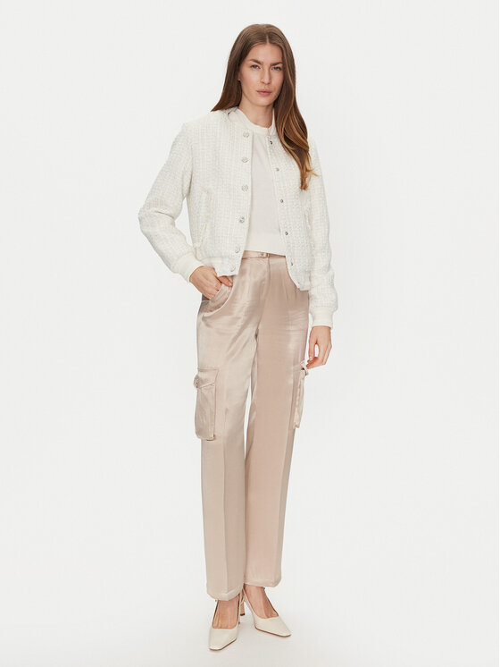 Guess Guess Átmeneti kabát W5RL10 WGVH2 Ekru Regular Fit