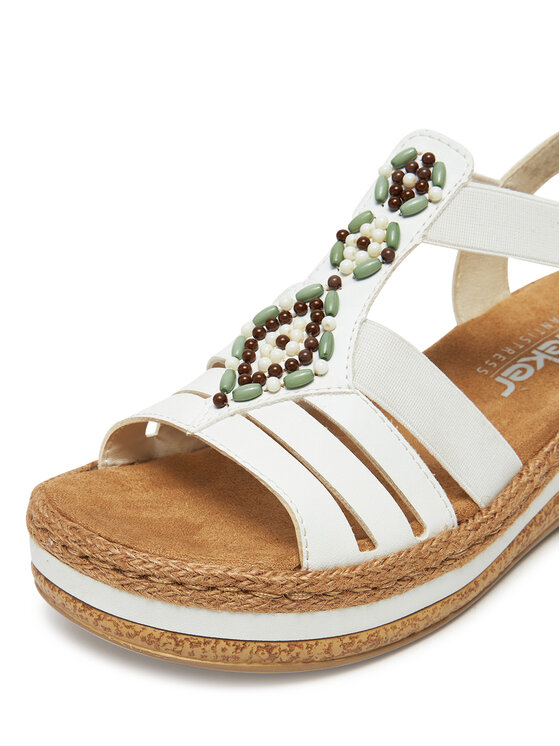 Rieker Rieker Sandalen V0920-80 Weiß