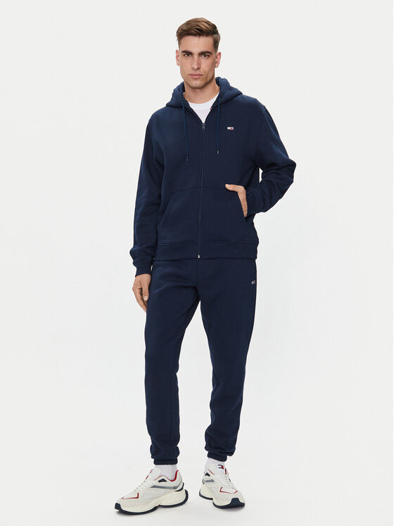 Tommy Jeans Tommy Jeans Pulóver Flag DM0DM20498 Sötétkék Regular Fit