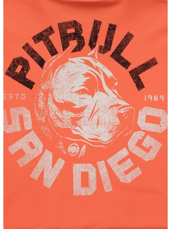 PITBULL PITBULL Bluza DOG SD Pomarańczowy Regular Fit
