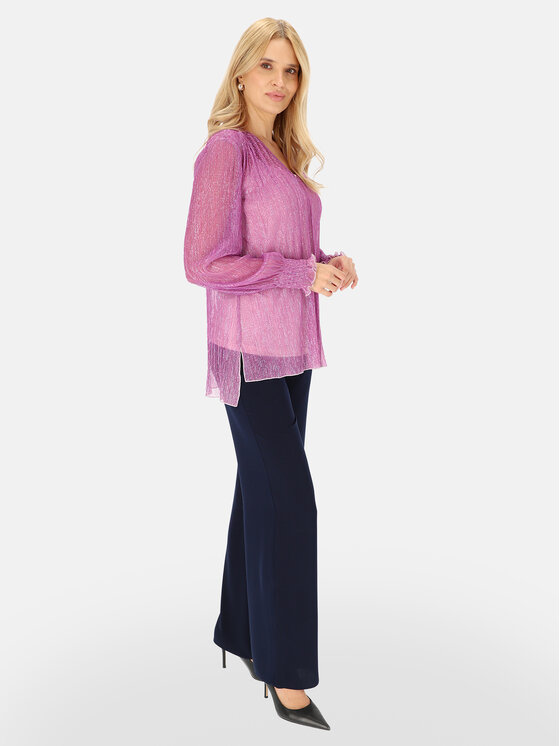 Potis & Verso Potis & Verso Bluzka Trini Różowy Regular Fit