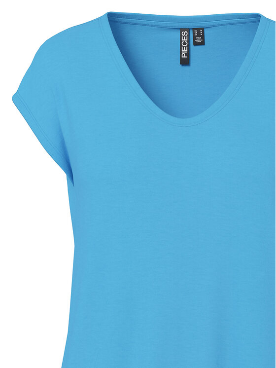 Pieces Pieces Тишърт Billo 17078732 Син Loose Fit