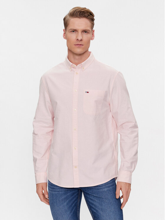 Tommy Jeans Tommy Jeans Cămașă Oxford DM0DM18335 Roz Regular Fit