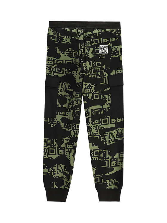 Coccodrillo Coccodrillo Donji dio trenerke WC5120101GBJ Crna Slim Fit