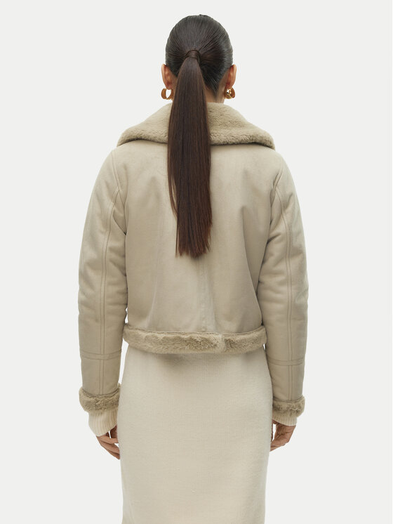 Vero Moda Vero Moda Báránybőr kabát Peggy 10290150 Szürke Regular Fit