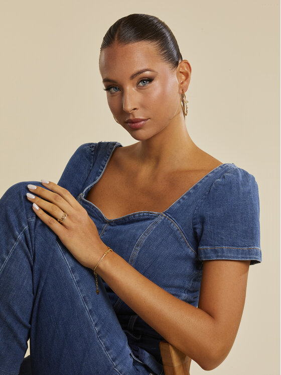 Guess Guess Prsteň JUBR03315JWYG52 Zlatá