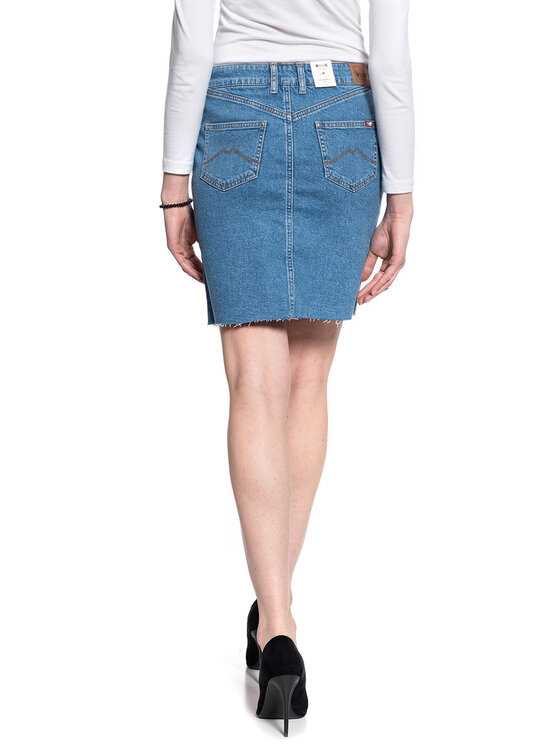Mustang Mustang Minigonna LAURA SKIRT Blu Regular Fit