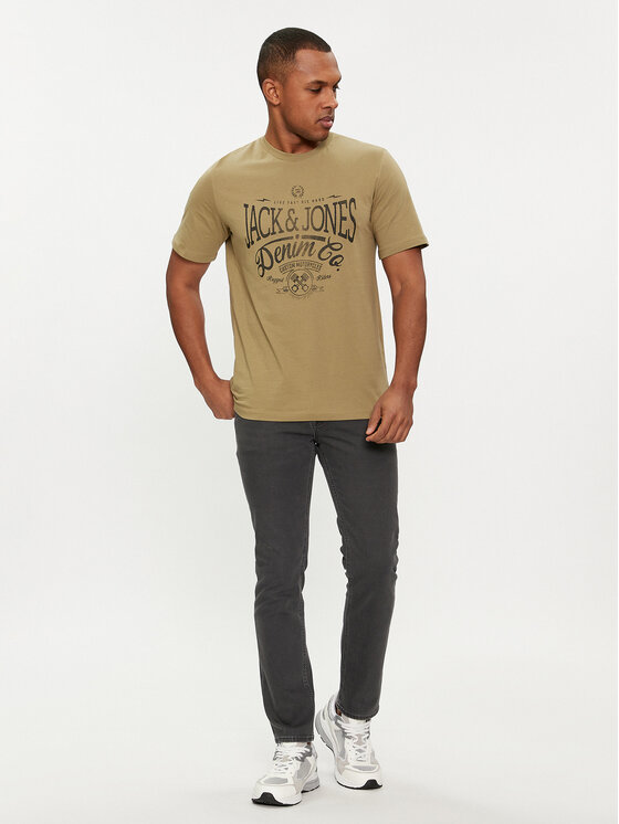 Jack & Jones Jack & Jones Jeansy Tim 12249041 Szary Slim Fit