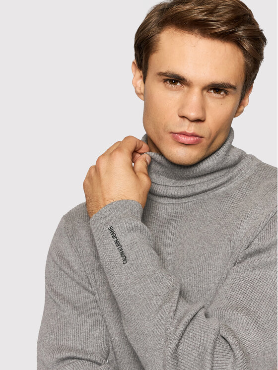 Calvin Klein Jeans Calvin Klein Jeans Гольф J30J318815 Сірий Slim Fit