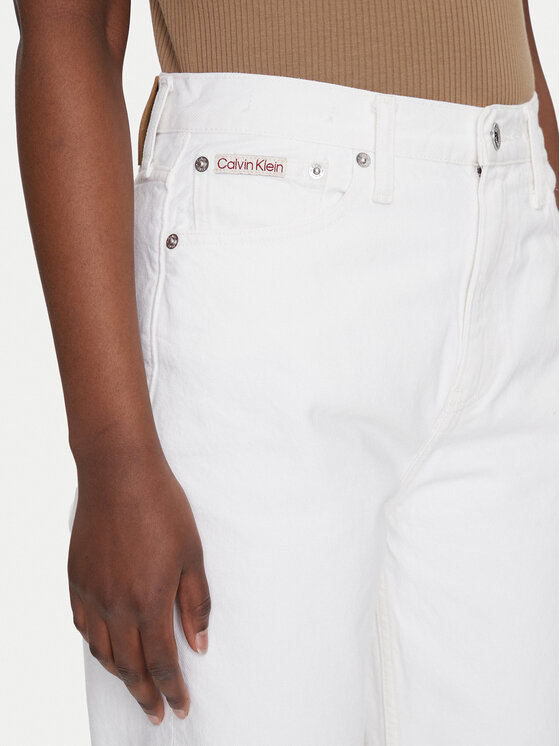Calvin Klein Jeans Calvin Klein Jeans Τζιν Authentic J20J225136 Λευκό Straight Fit