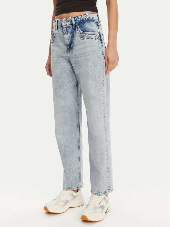 Tommy Jeans Tommy Jeans Blugi Layla DW0DW21418 Albastru Straight Fit