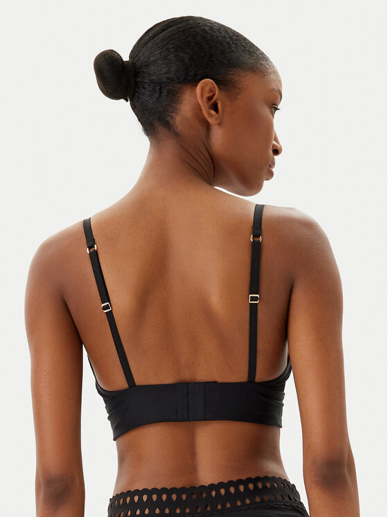 BOSS BOSS Podprsenka Bralette Eyelet 50540428 Černá