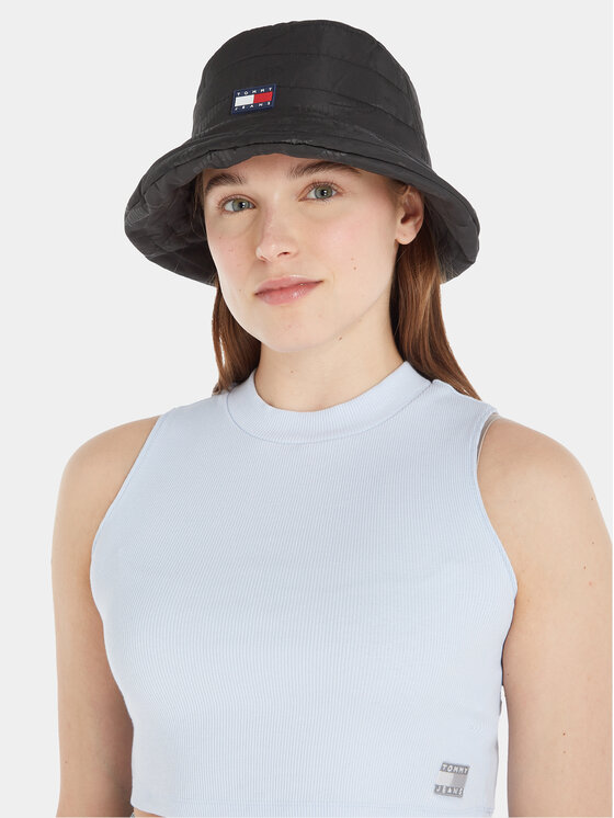 Tommy Jeans Tommy Jeans Kapelusz Tjw Skater Girl Padded Bucket AW0AW15655 Czarny