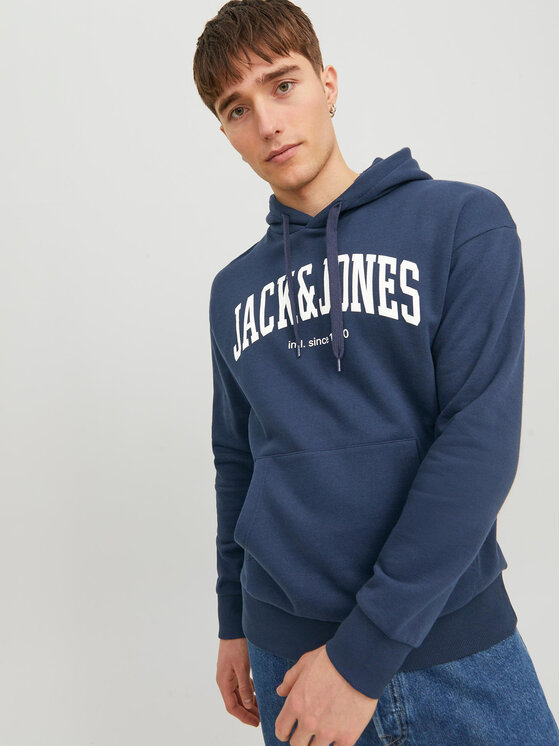 Jack & Jones Jack & Jones Džemperis ar kapuci Josh 12236513 Tumši zils Standard Fit