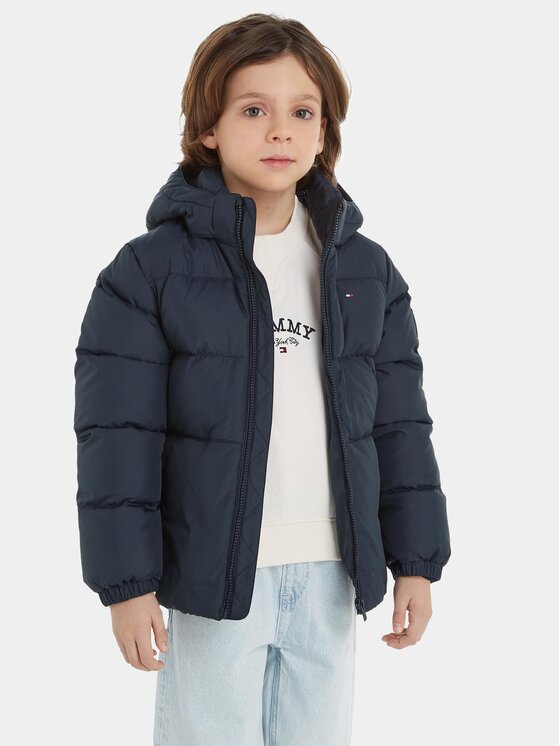 Tommy Hilfiger Geacă din puf Essential KB0KB08341 S Bleumarin Regular Fit