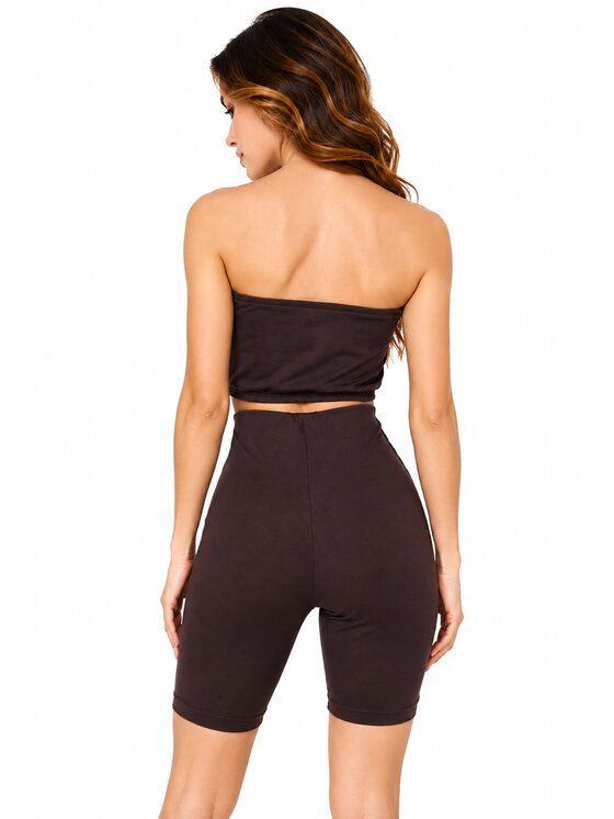 Agatha Studio Agatha Studio Komplet bluzka i spodnie A26LS-KA-K47 Brązowy Slim Fit