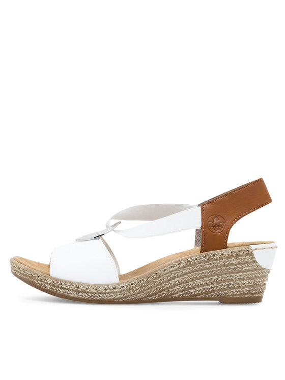 Rieker Rieker Sandalen 624H6-81 Weiß