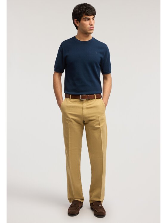 Trussardi Trussardi Spodnie materiałowe P709M300122N012 Kremowy Regular Fit