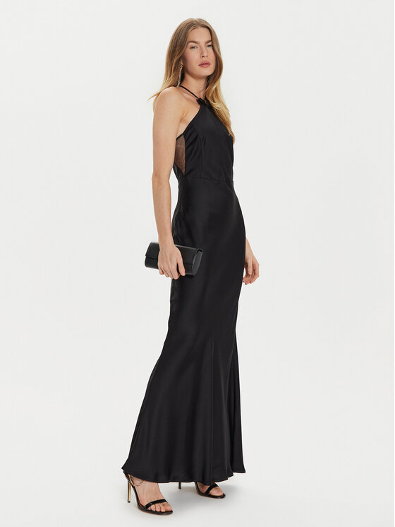 TWINSET TWINSET Večernja haljina 242TT2050 Crna Slim Fit