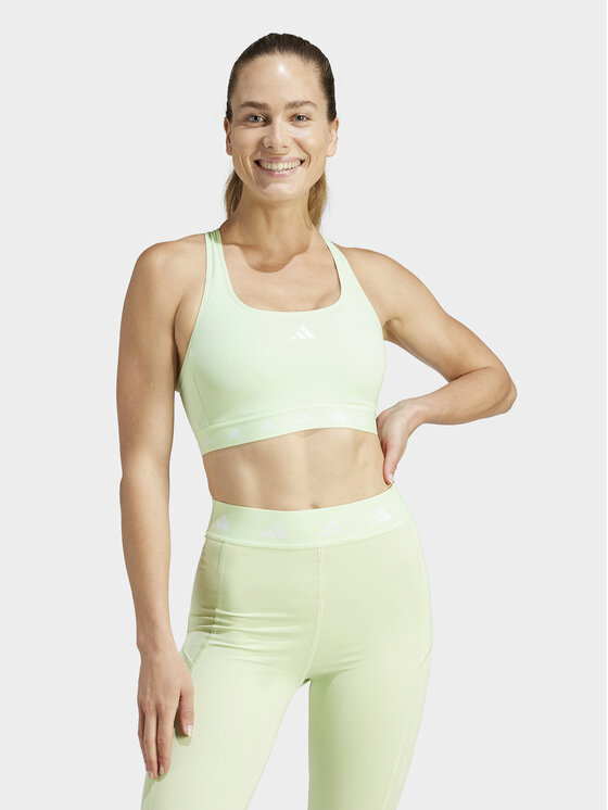adidas adidas Спортен сутиен Powerreact Training IT6640 Зелен