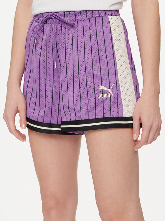 Puma Puma Spordišortsid T7 For The Fanbase 624345 Lilla Regular Fit