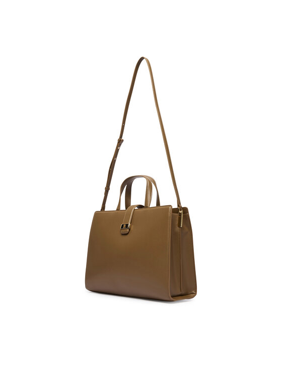 Tommy Hilfiger Tommy Hilfiger Kabelka Th Heritage Satchel AW0AW18287 Hnedá