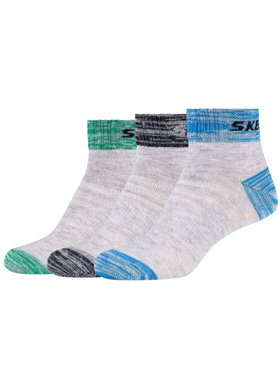 Skechers Skechers Calzini corti Skechers 3PPK Wm Mesh Ventilation Quarter Socks Grigio