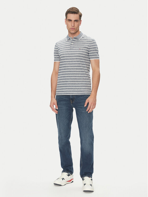 Tommy Hilfiger Tommy Hilfiger Polo MW0MW33140 Niebieski Regular Fit