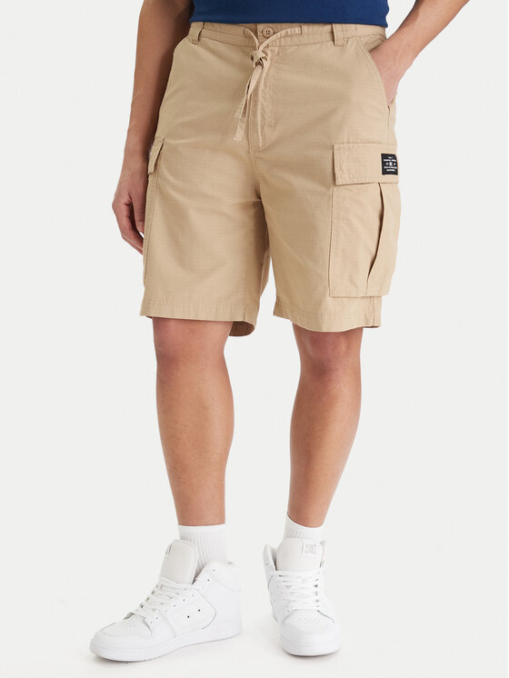 DC Shoes DC Shoes Bavlnené šortky Tundra ADYWS03086 Béžová Regular Fit