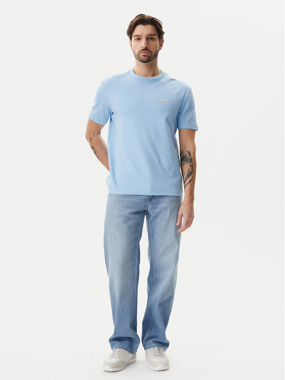 Calvin Klein Jeans Calvin Klein Jeans Tricou J30J327234 Albastru celest Regular Fit