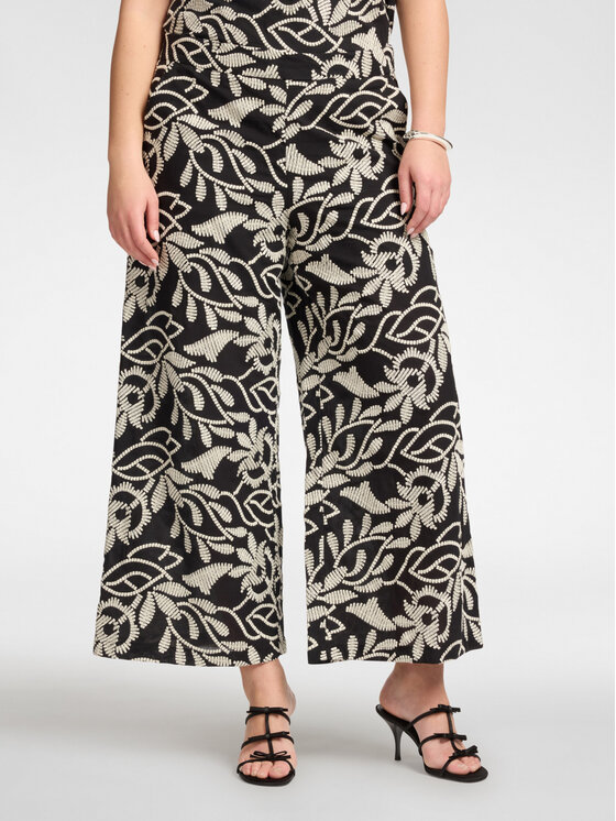 Elena Mirò Elena Mirò Spodnie materiałowe P002P000488N001 Czarny Regular Fit