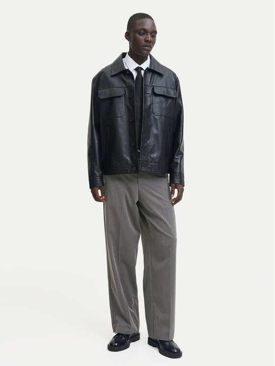 Jack & Jones Jack & Jones Chino kalhoty Bill 12293368 Šedá Wide Leg