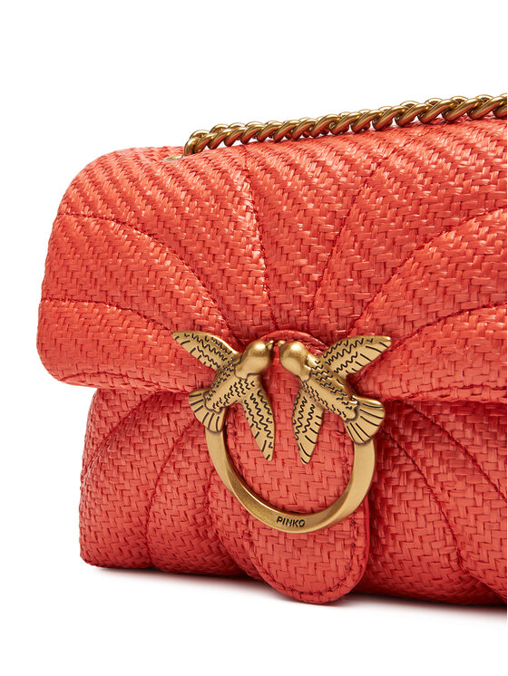PINKO PINKO Τσάντα Love Puff Mini PE 25 PLTT 100039 A2C8 Πορτοκαλί