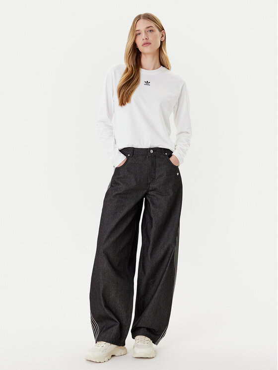 adidas adidas Jeans hlače Premium Essentials JV7773 Črna Wide Leg