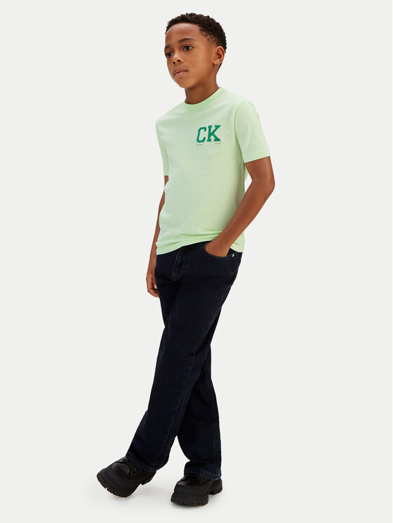 Calvin Klein Calvin Klein Tricou Heritage LVCKSJA09B Verde Regular Fit