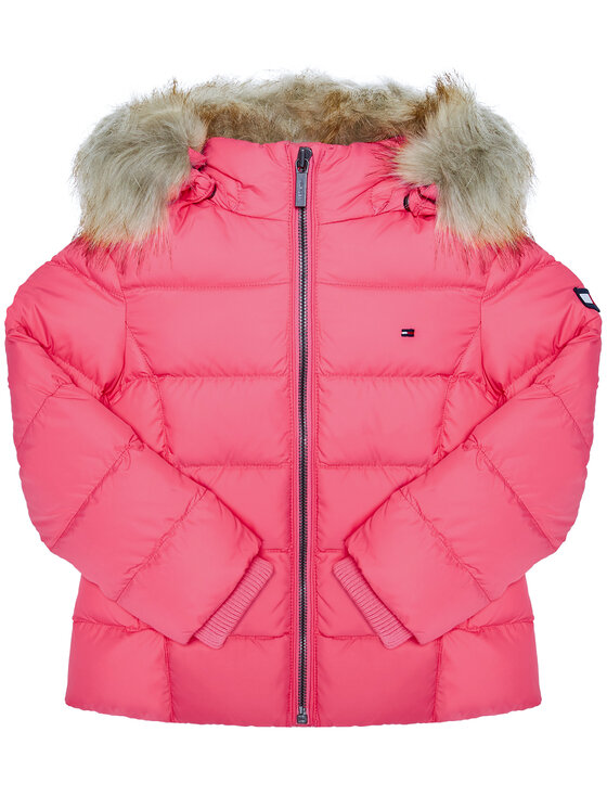 Tommy Hilfiger Giubbotto piumino Essential Basic KG0KG04682 M Rosa Regular Fit Modivo