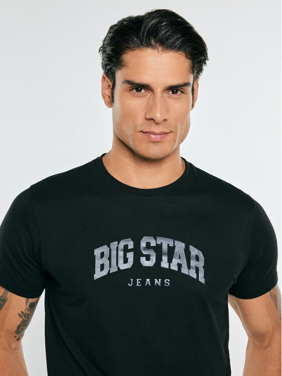 BIG STAR BIG STAR T-Shirt MERON Czarny Basic Fit